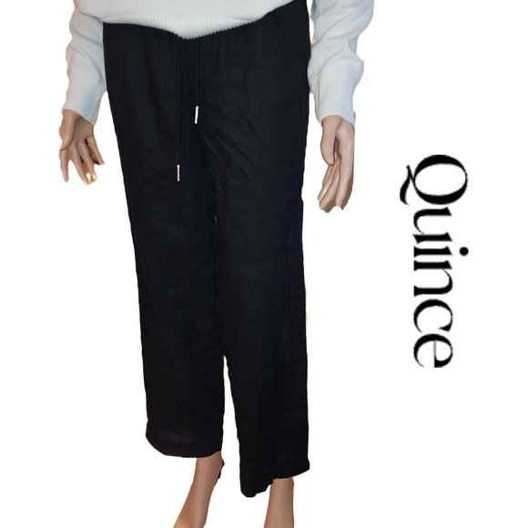 Quince Pants & Jumpsuits Quince 0 European Linen Wide Leg Pant Nwt